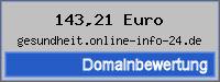 Domainbewertung - Domain gesundheit.online-info-24.de bei phpspezial.de/domain-bewertung-pro